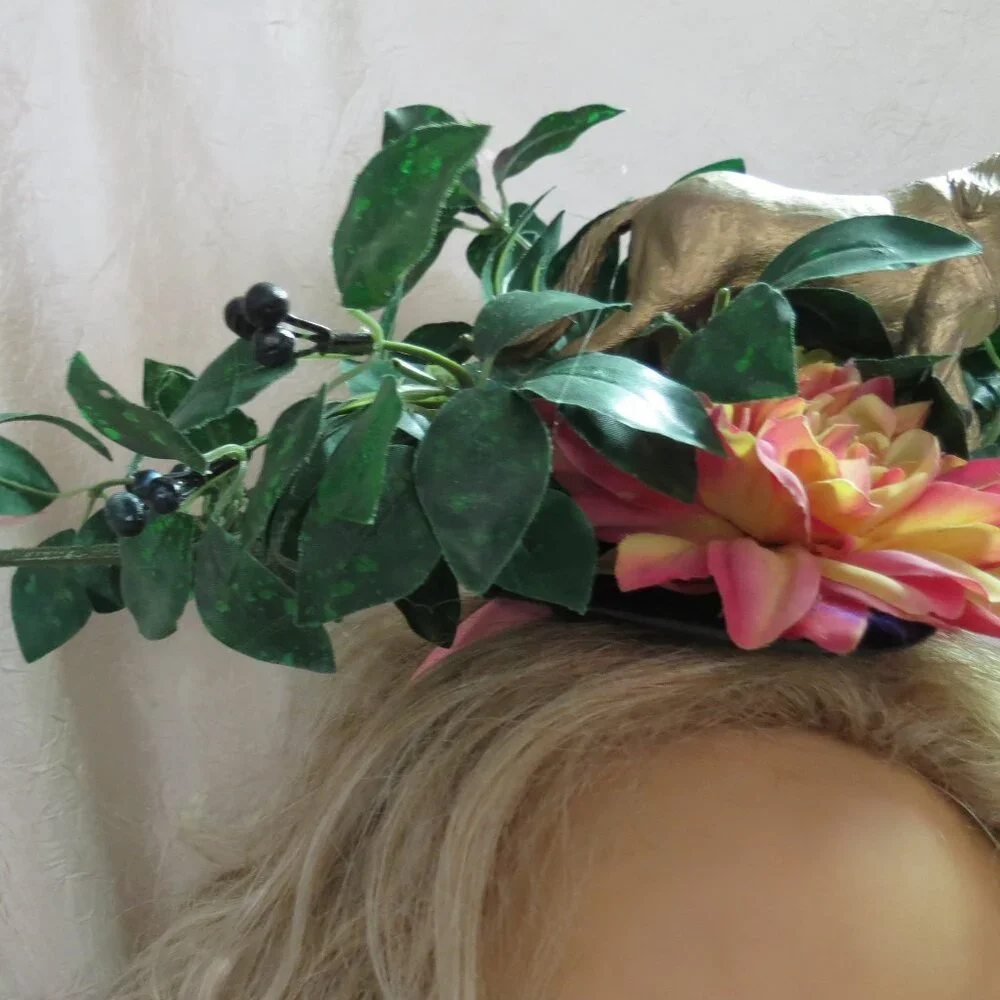 Wild Fun Kentucky Derby Headband Hat, Horse, Floral,  Equine Hat - Picture 4 of 8